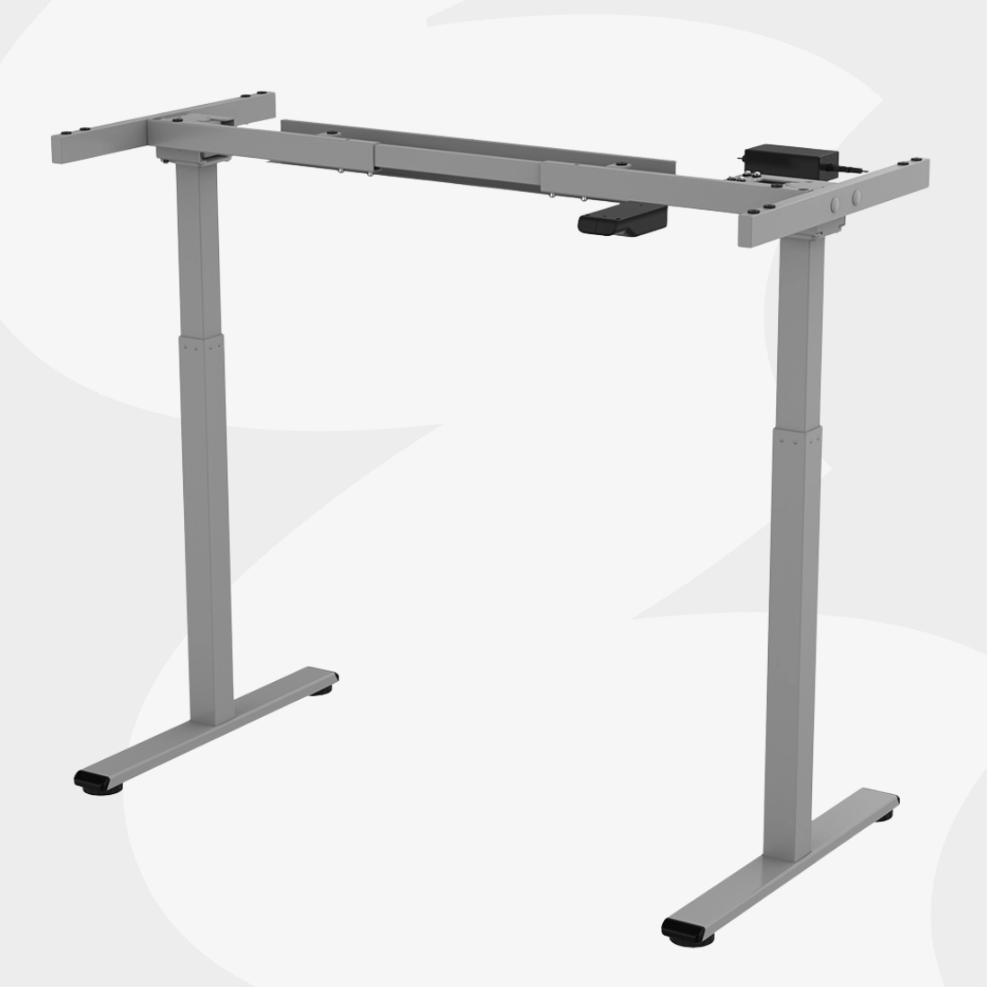 Elektryczny stelaż biurkowy Spacetronik SPE-114RG szary
