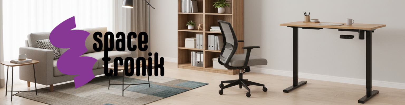 Stelaż biurkowy elektryczny Spacetronik SPE-124B czarny