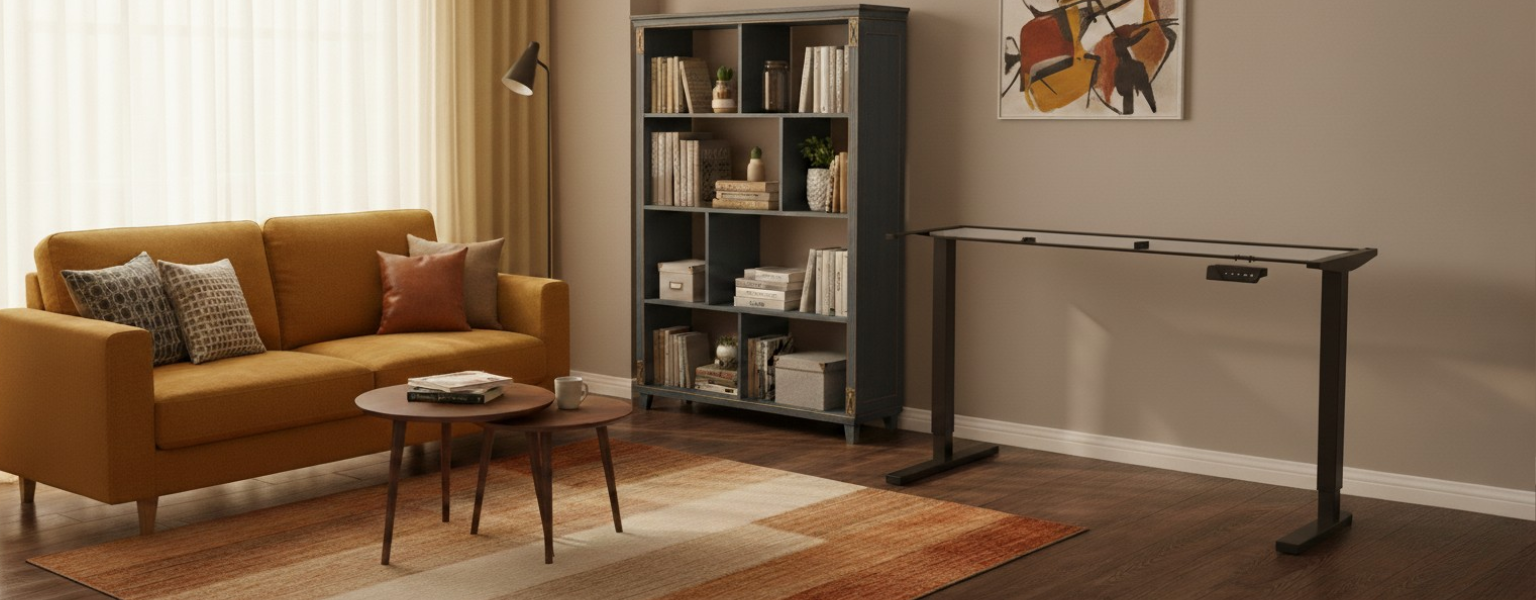 Stelaż biurkowy Spacetronik SPE-124B do ergonomicznego stanowiska pracy