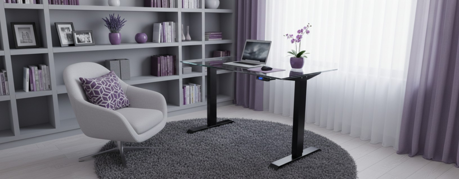 Stelaż biurkowy elektryczny Spacetronik SPE-141B czarny