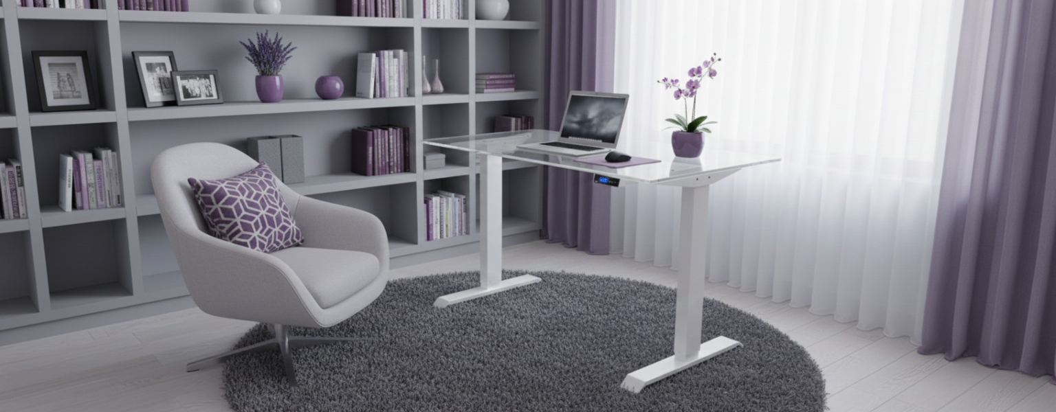 Stelaż biurkowy elektryczny Spacetronik SPE-141W biały