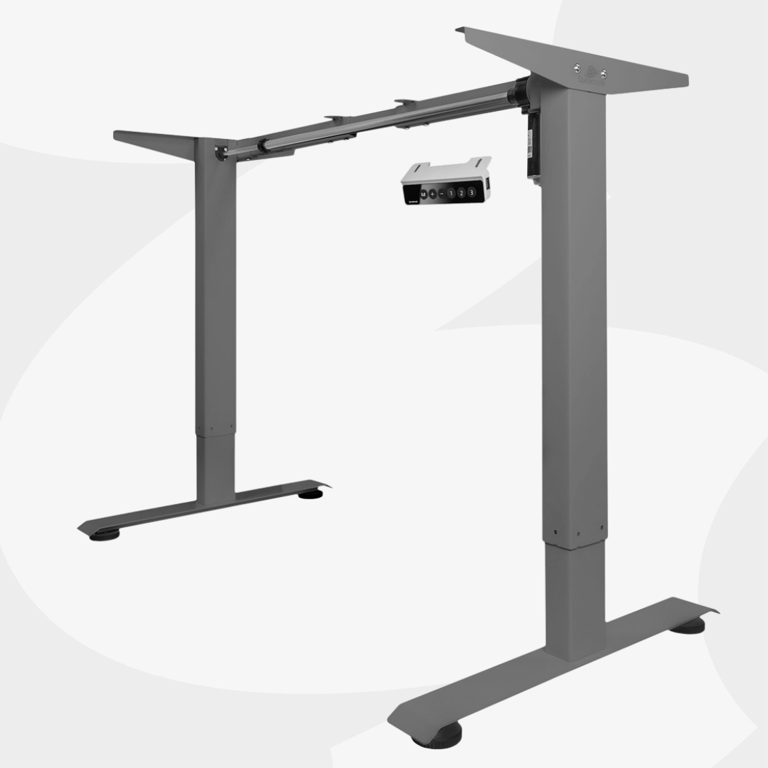 Elektryczny stelaż biurkowy Spacetronik SPE-141G szary