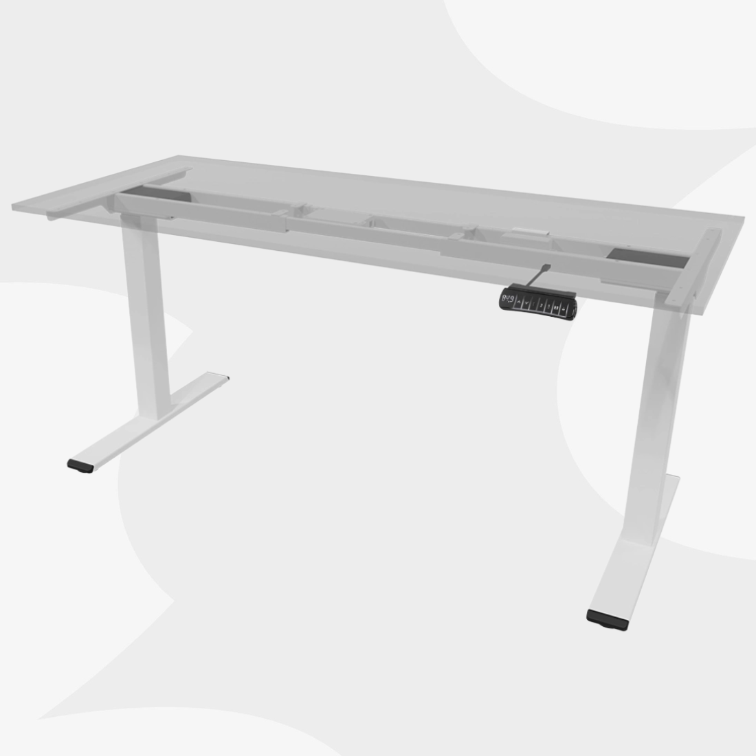 Regulowany stelaż biurkowy Spacetronik SPE-214AW pod różne blaty