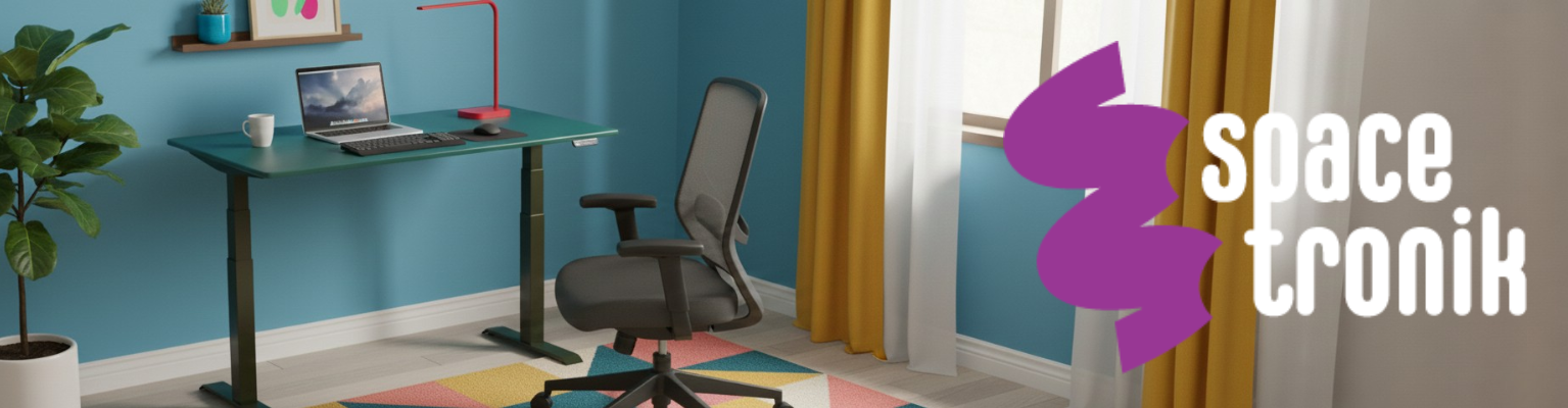 Stelaż elektryczny Spacetronik SPE-222OB + blat MDF premium malowany proszkowo