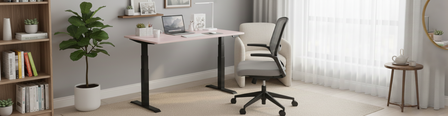 Stelaż elektryczny Spacetronik SPE-222OB + blat MDF premium malowany proszkowo