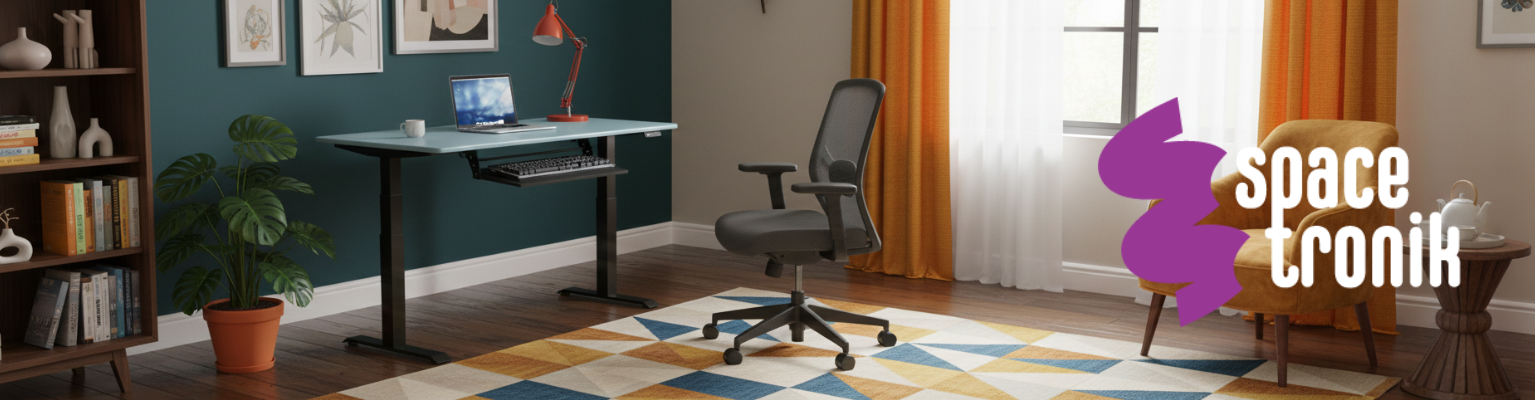 Stelaż elektryczny Spacetronik SPE-222OB + blat MDF premium malowany proszkowo