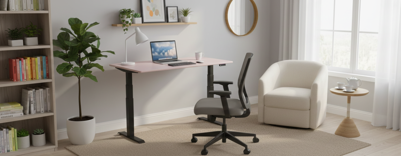 Zestaw do biurka regulowanego elektrycznie Spacetronik