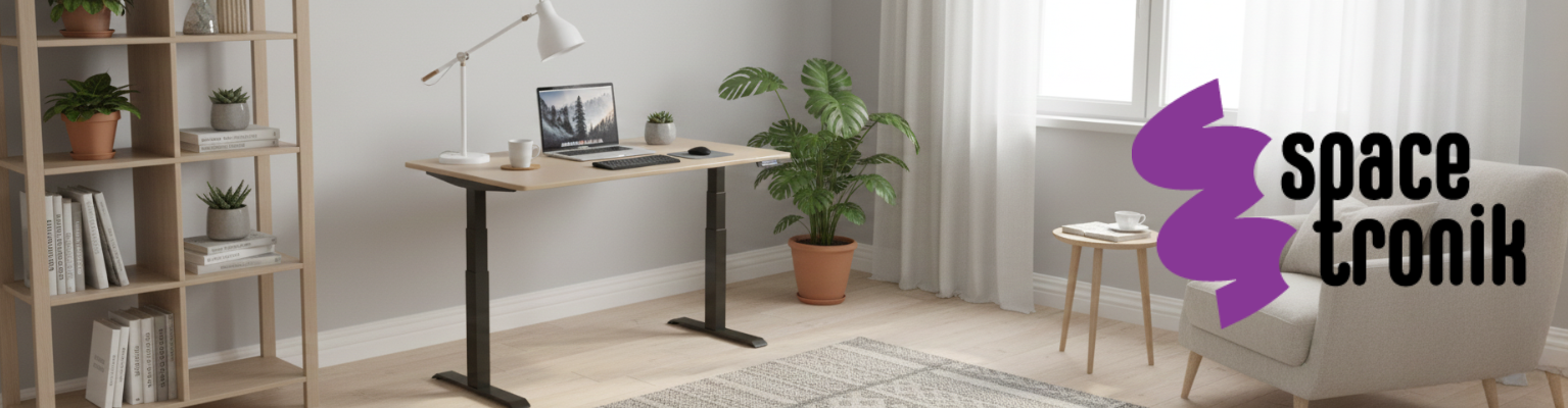 Stelaż elektryczny Spacetronik SPE-222OB + blat MDF premium malowany proszkowo