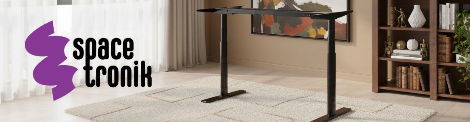 Elektryczny stelaż regulowany do biurka Spacetronik SPE-227B czarny
