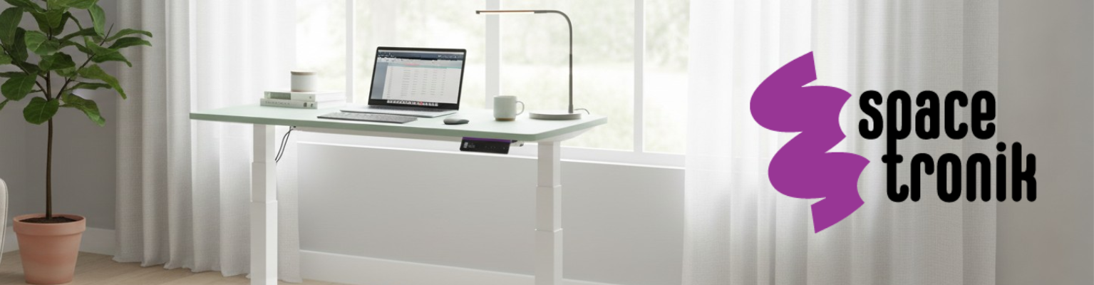 biurko elektryczne regulowane dwusilnikowe z pamięcią OLED antykolizyjne blat MDF malowany proszkowo