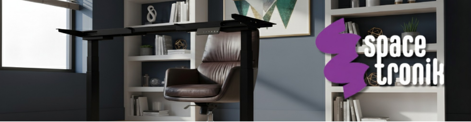 Stelaż biurkowy elektryczny SPE237B czarny