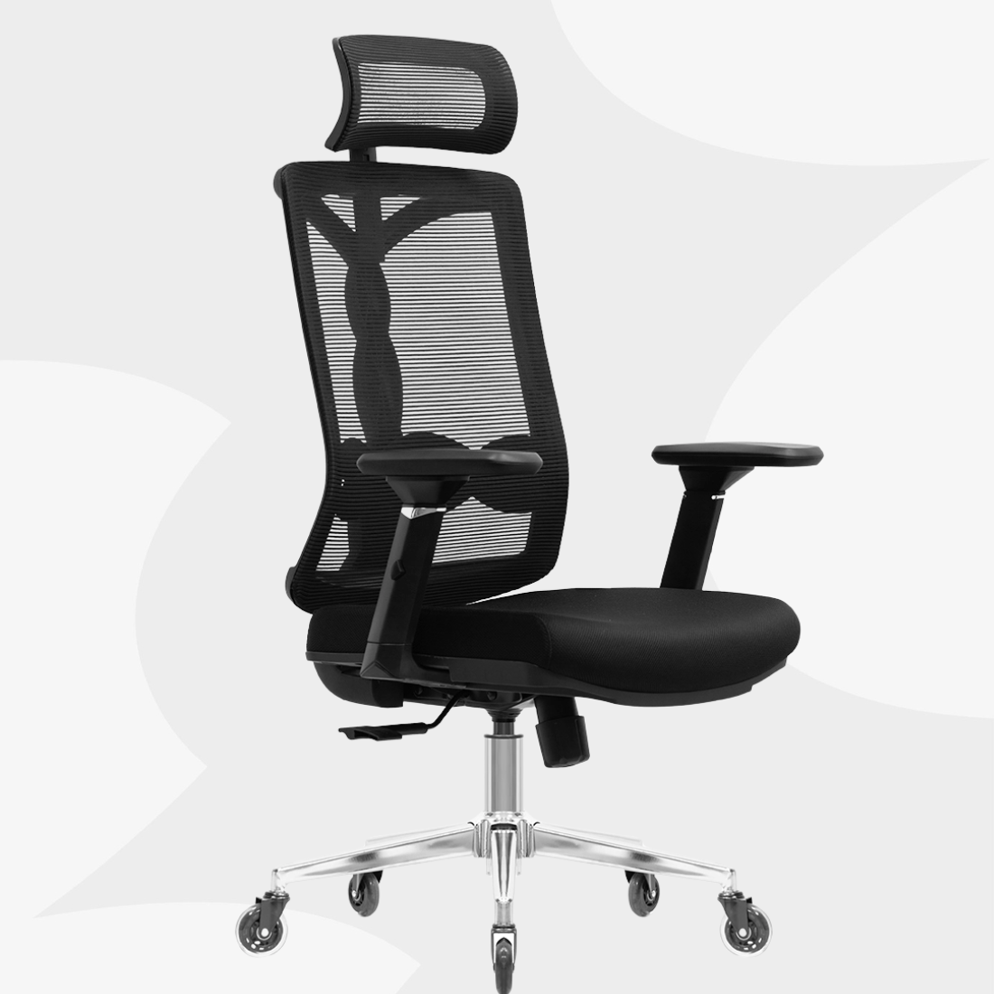 Ergonomiczne krzesło biurowe Spacetronik Spiro z podłokietnikami 4D