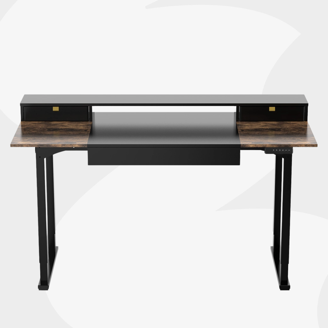 Elektryczne biurko z systemem antykolizyjnym i stelażem w kształcie U