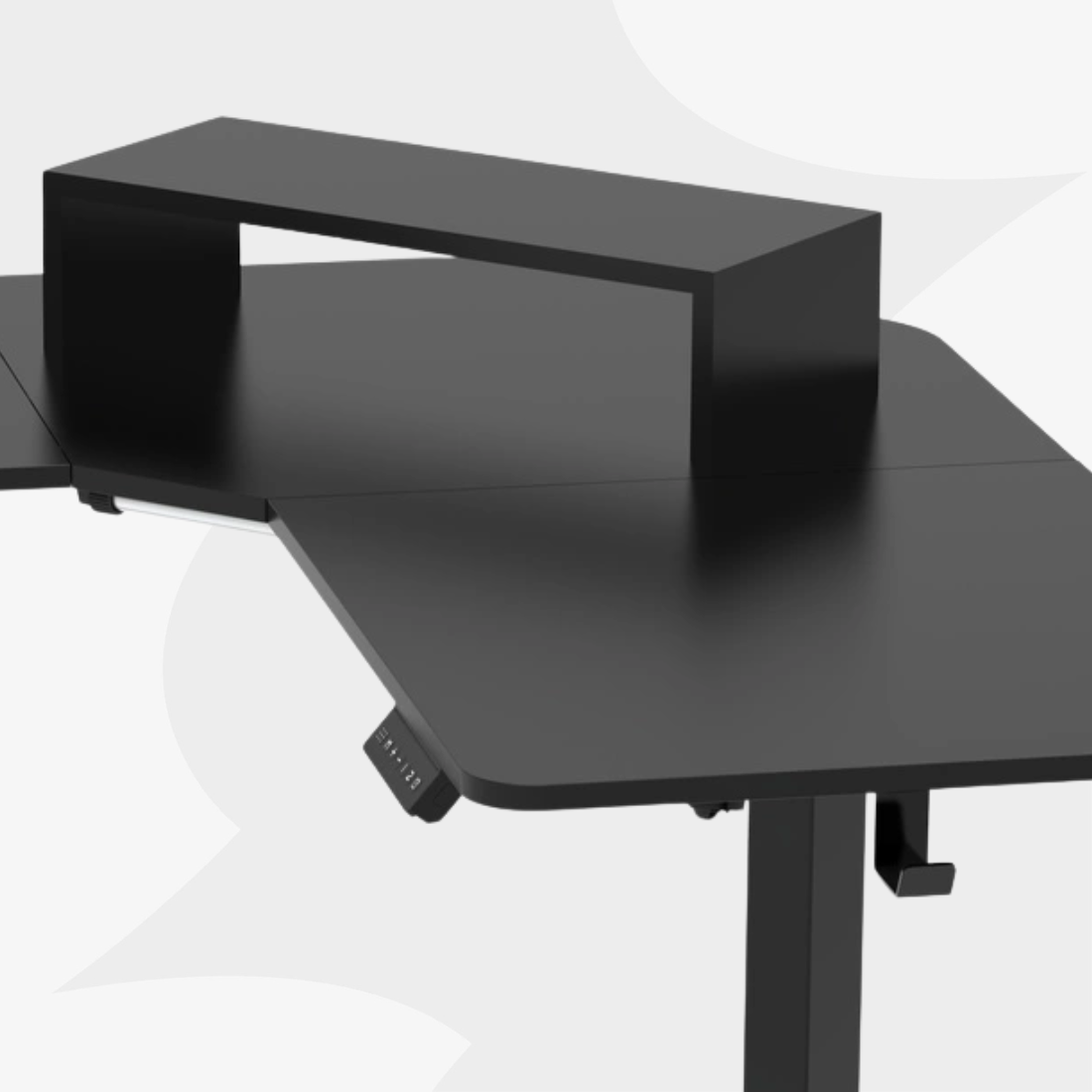 Stalowa rama i narożny blat biurka SPEL112BB