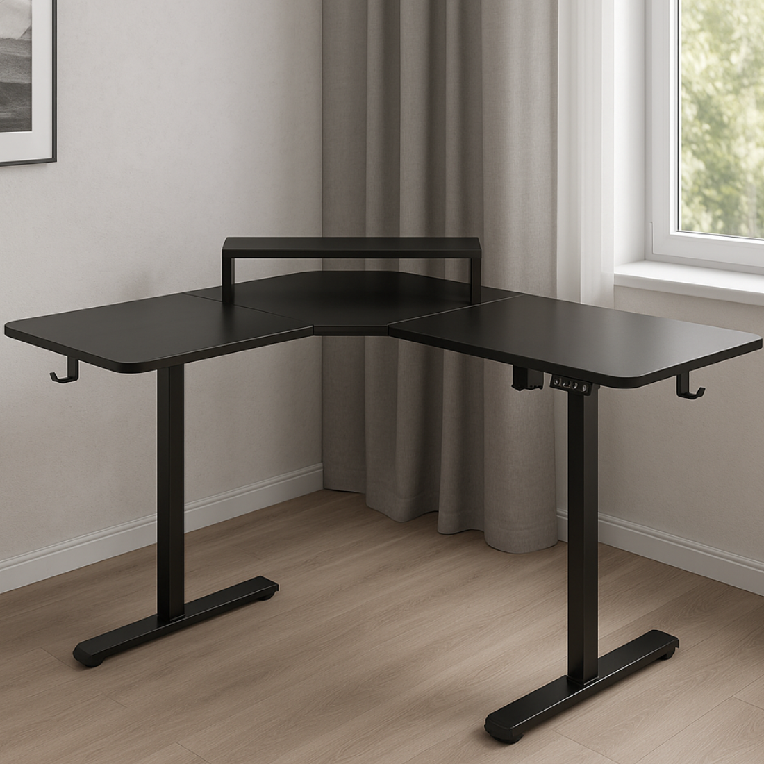 Narożny blat w kształcie litery V