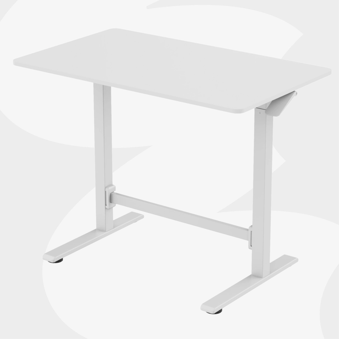 Biurko pneumatyczne Spacetronik SPEO101 100x60 cm białe – najważniejsze cechy