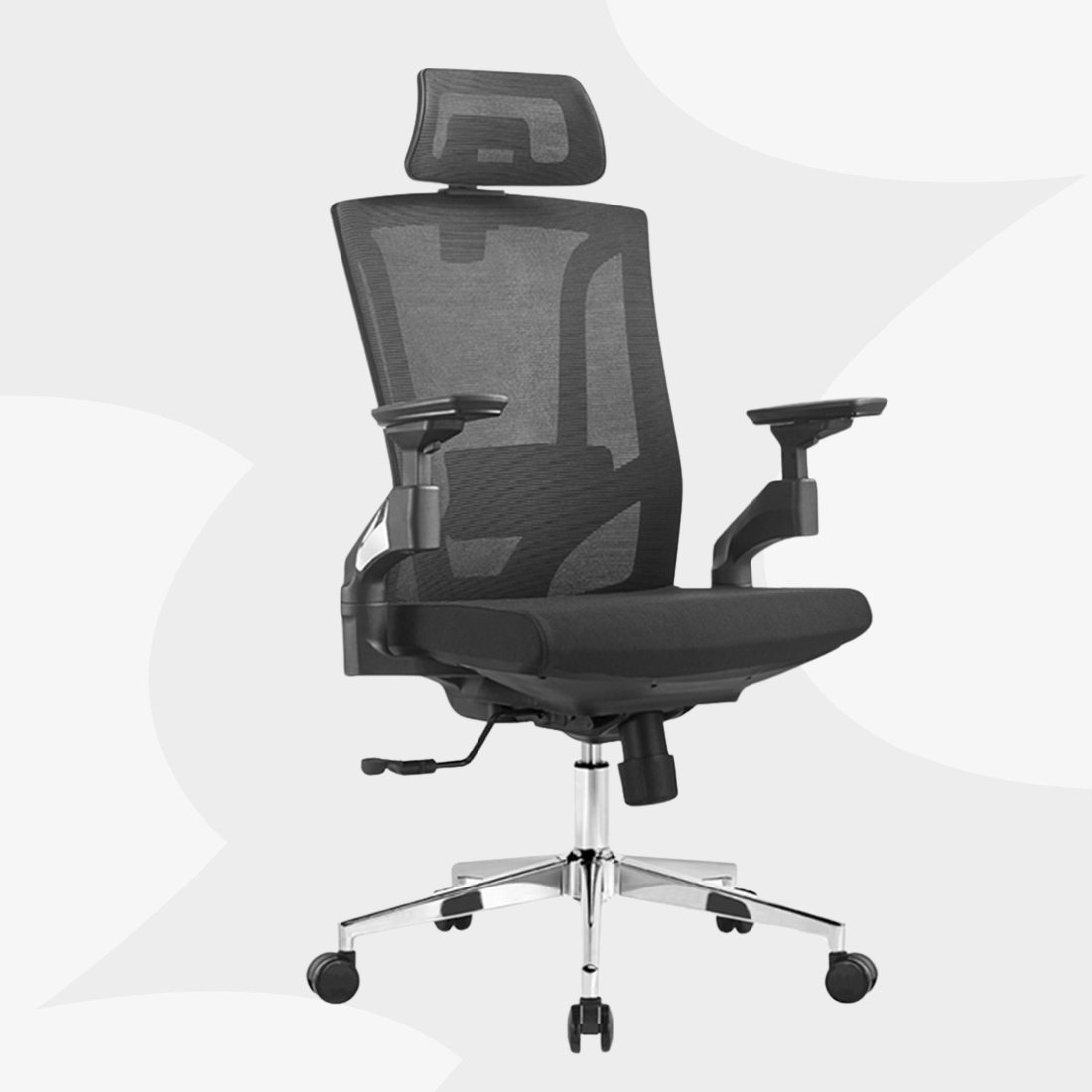 Ergonomiczny fotel biurowy Spacetronik Gerd z podparciem lędźwiowym