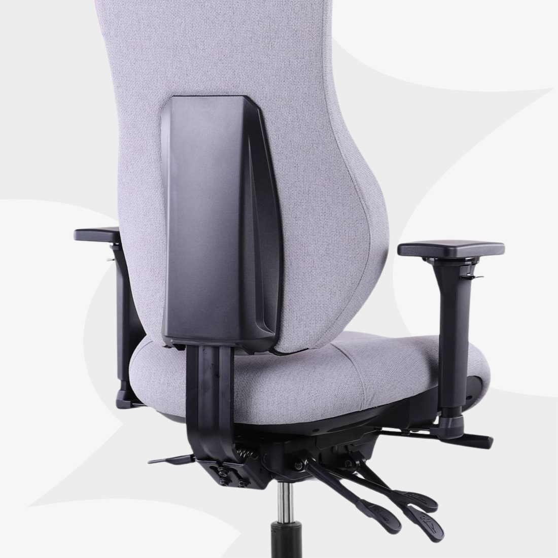 Fotel biurowy z regulacją siedziska, oparcia i podłokietników