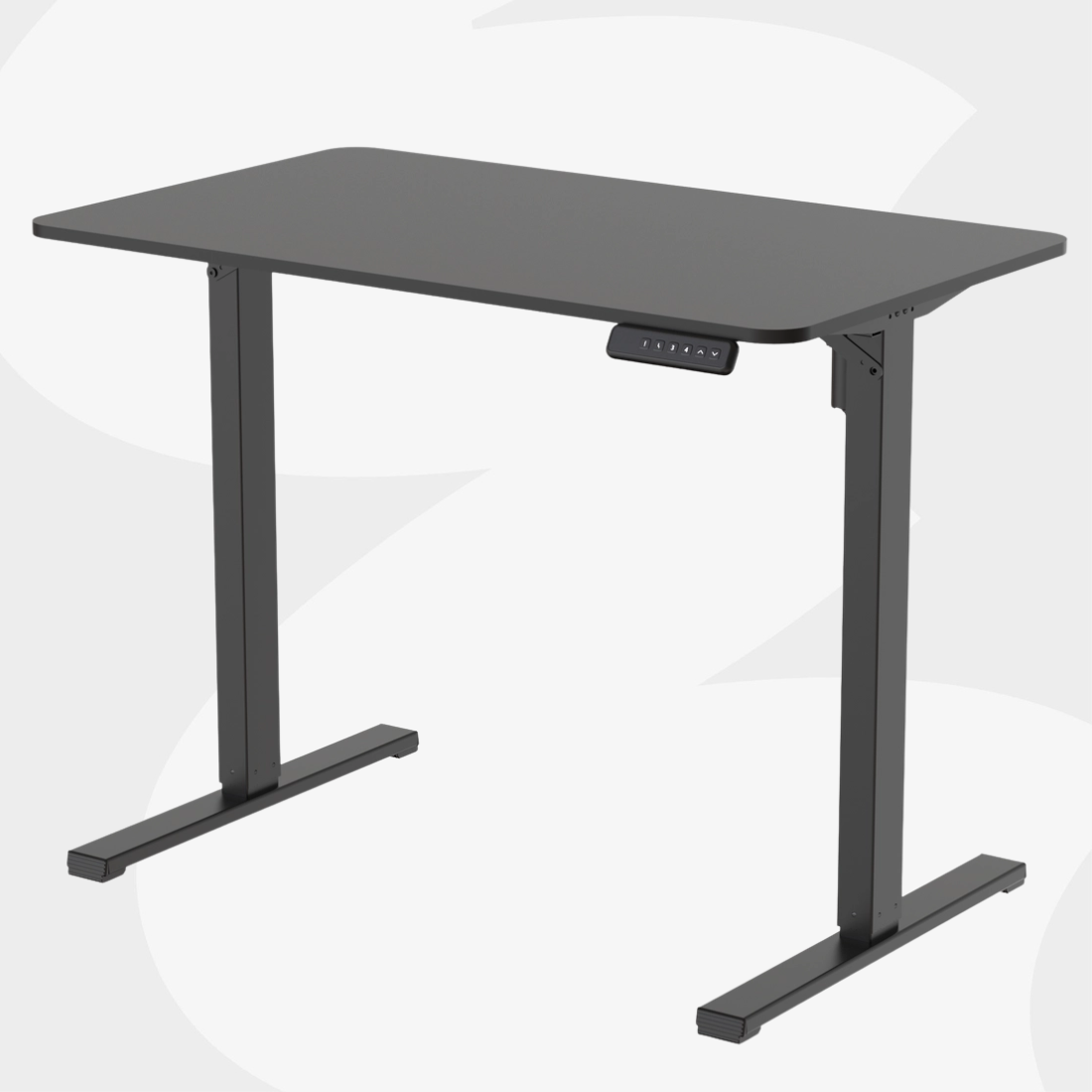 Czarne biurko elektryczne SPEO125BB 120x60 cm z regulacją wysokości