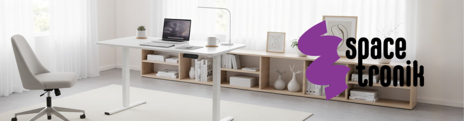 Biurko elektryczne SPEO125WW 120x60 cm białe z regulacją wysokości