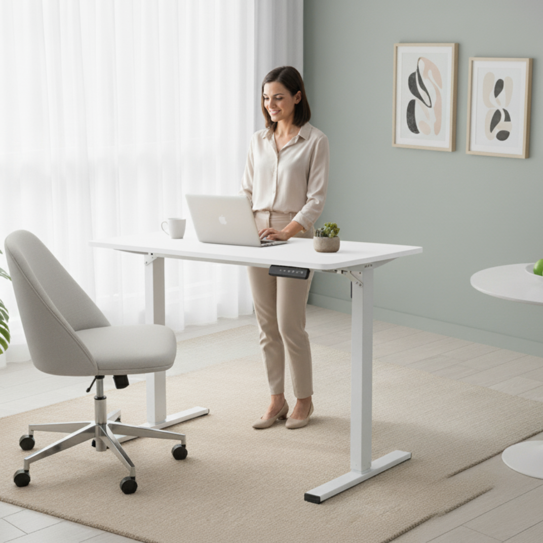 Biurko z regulacją wysokości 75–110 cm