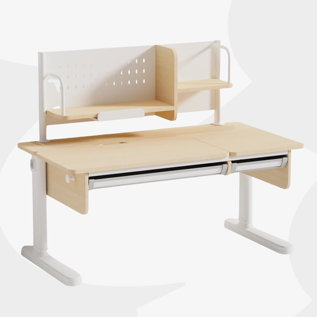 biurko regulowane dla dziecka Spacetronik XD SPEX106WL_120 regulacja wysokości 540-760 mm kąt nachylenia blatu dwuczęściowy blat