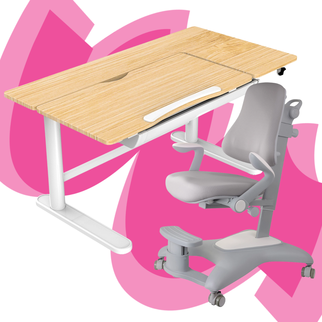 zestaw-biurko-i-krzeselko-dla-dziecka-spacetronik SPE-X116W + SPC-XD-13