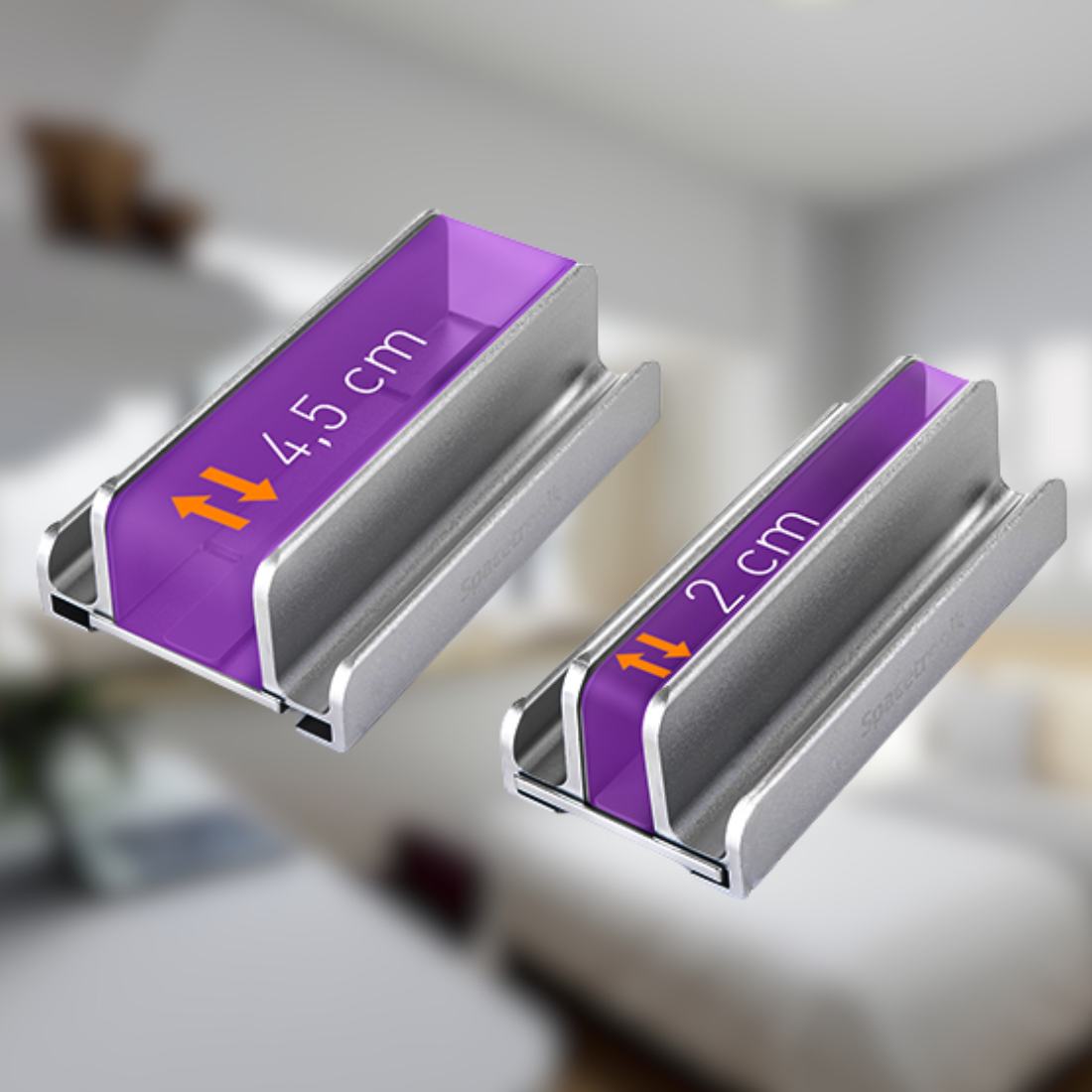 Regulowana szerokość uchwytu pod laptopa