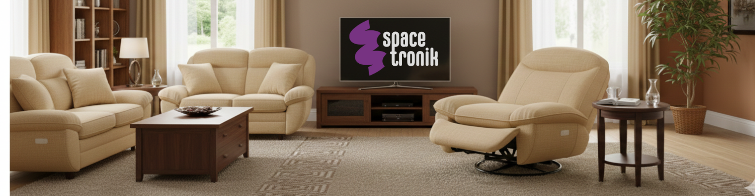 Fotel elektryczny FLAX 05 pomarańczowy SPC-FLAX-05_V3 z portami USB