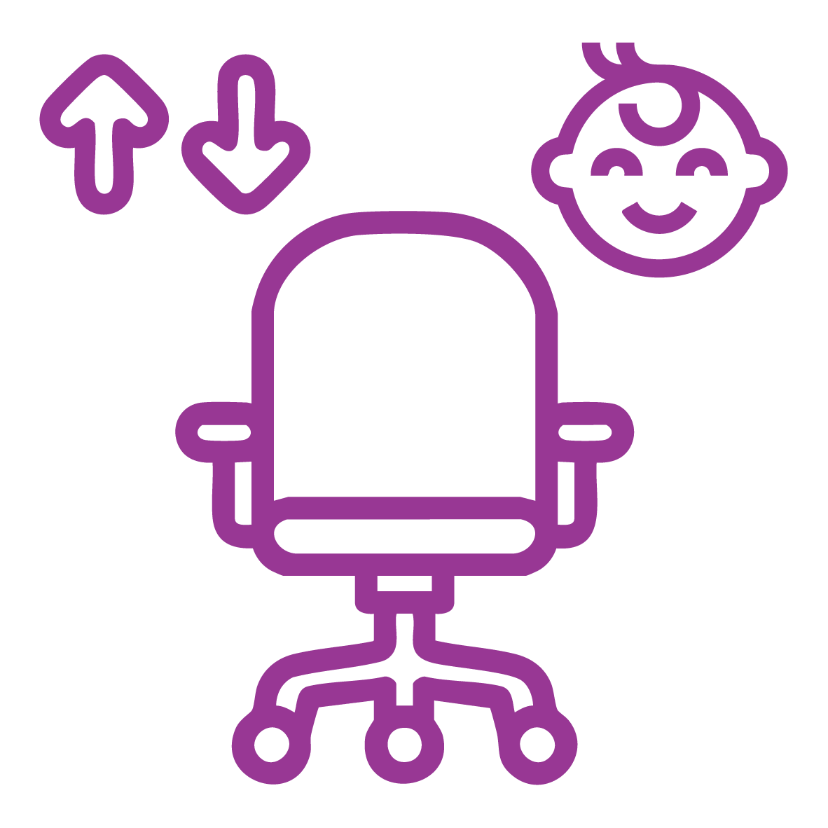 Stabilna podstawa krzesła