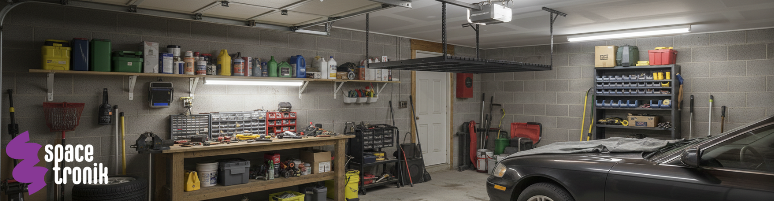 Półka garażowa sufitowa Spacetronik SPG-102 183x122 cm 225 kg