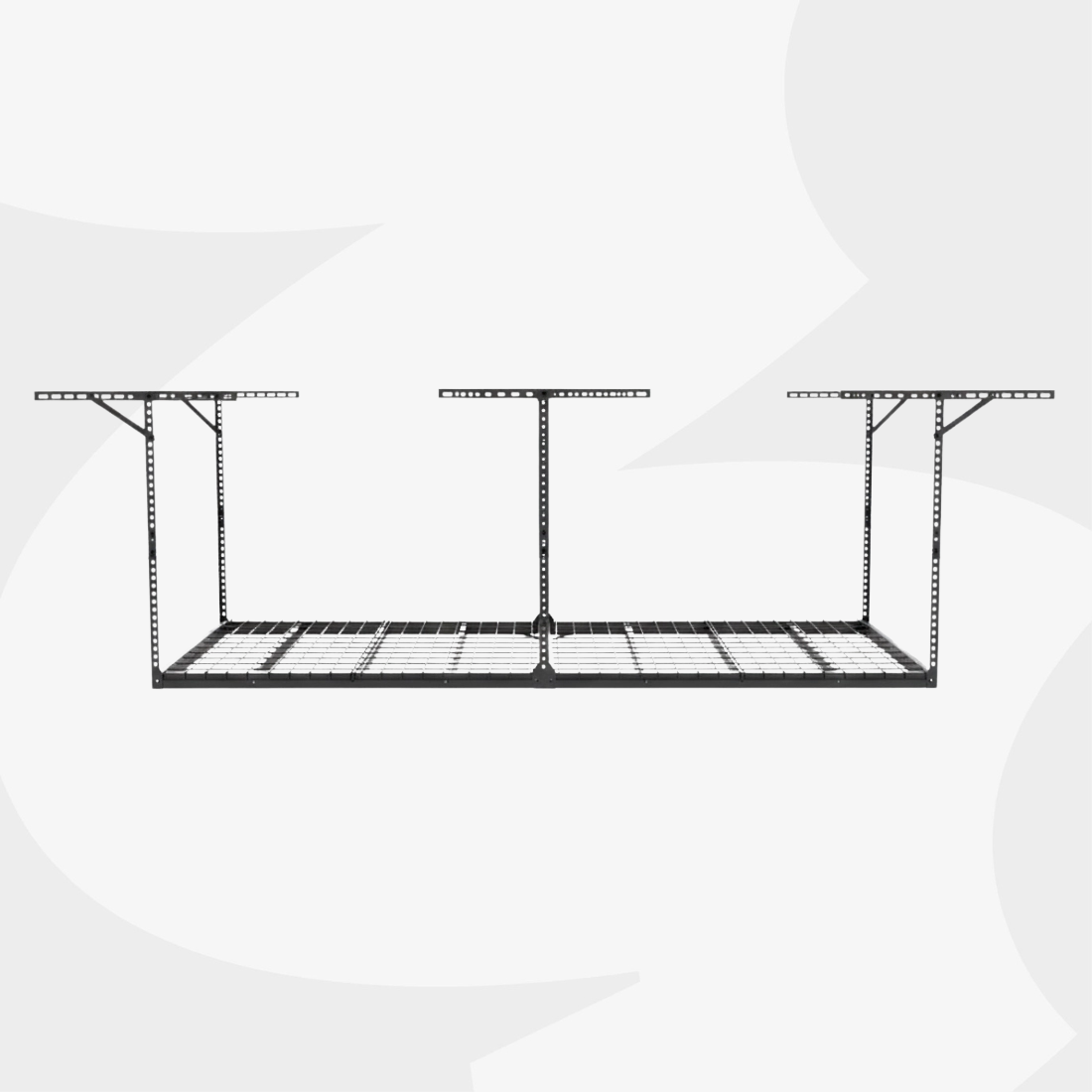 Wytrzymała stalowa konstrukcja półki garażowej Spacetronik SPG-102