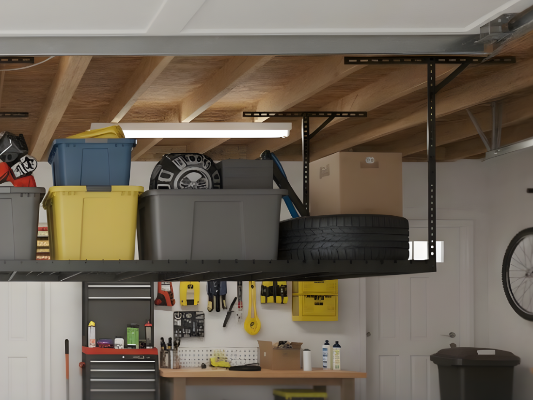 Stalowa półka sufitowa o udźwigu 225 kg