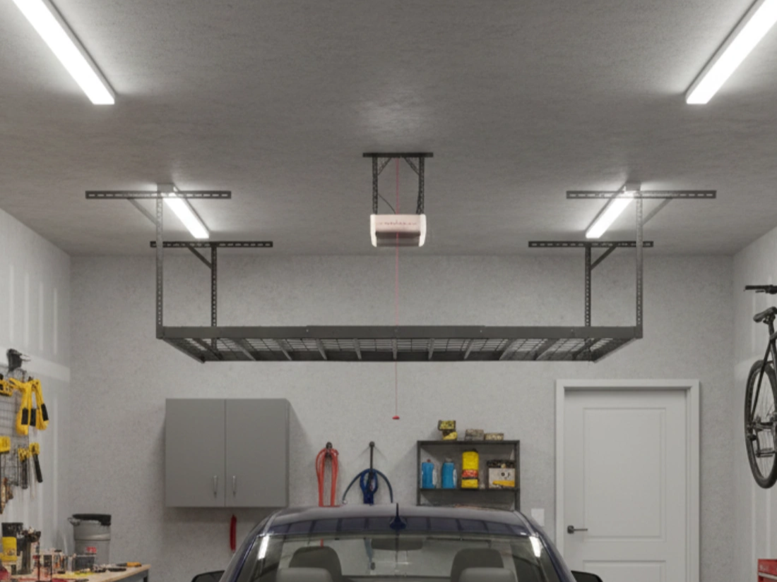 Duża powierzchnia półki garażowej 183x122 cm