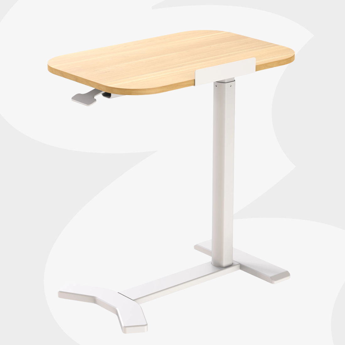 Stolik BUDDY 18 — gazowa regulacja 65–105 cm, blat 60×40, kółka