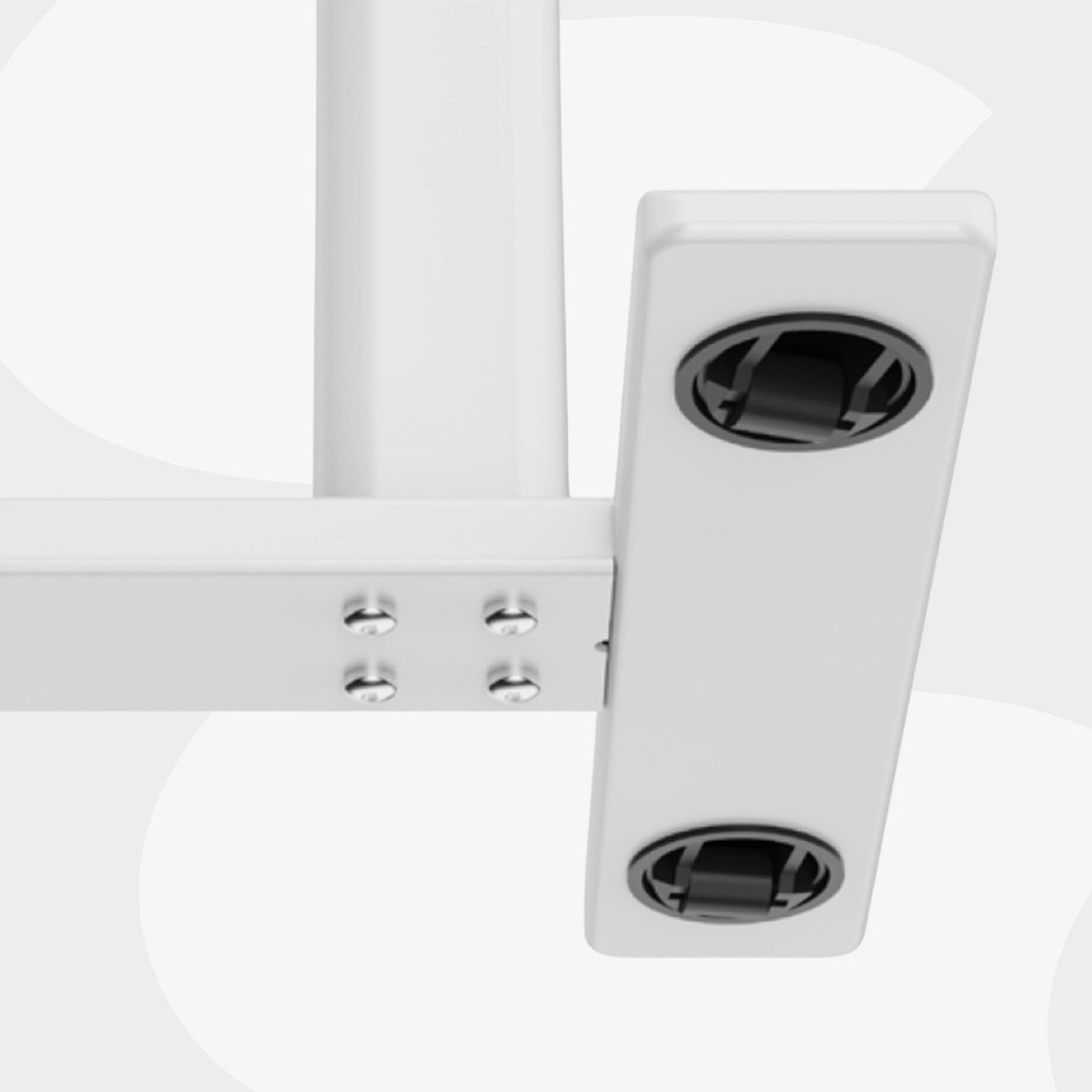 BUDDY 18 — smukła podstawa z kółkami, lekki i mobilny