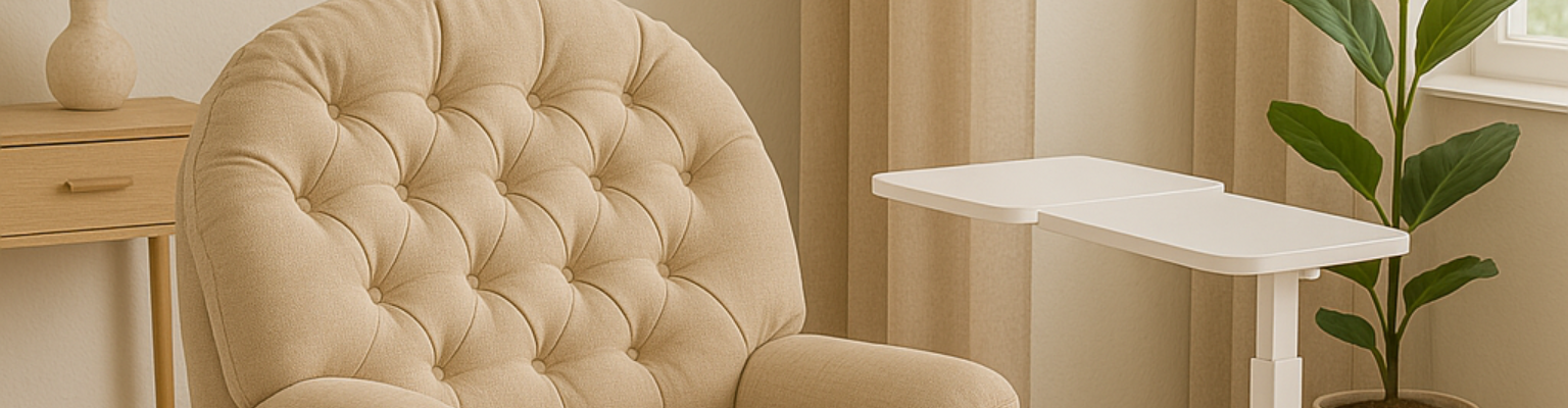 Zestaw: Fotel relaksacyjny Spacetronik Flax 04M i stolik pomocniczy Spacetronik BUDDY 15-GWW