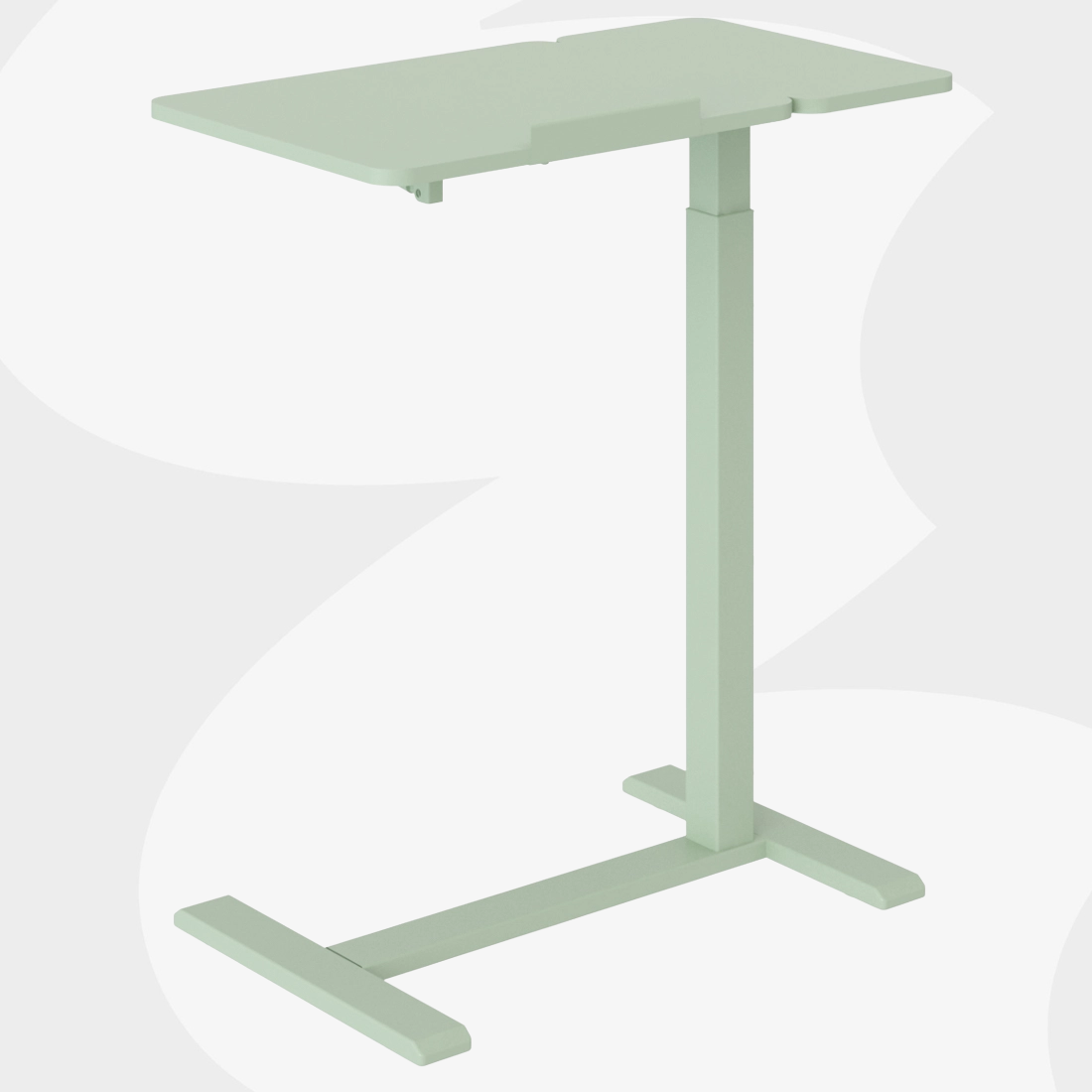 Stolik BUDDY 15-GJJ: 2 blaty, regulacja 755–1108 mm, podstawa typu H