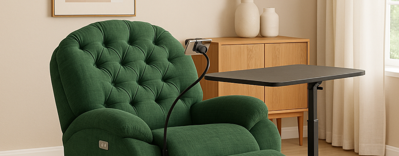 Zestaw: Flax 04 elektryczny i Buddy Lite 02 do relaksu i pracy