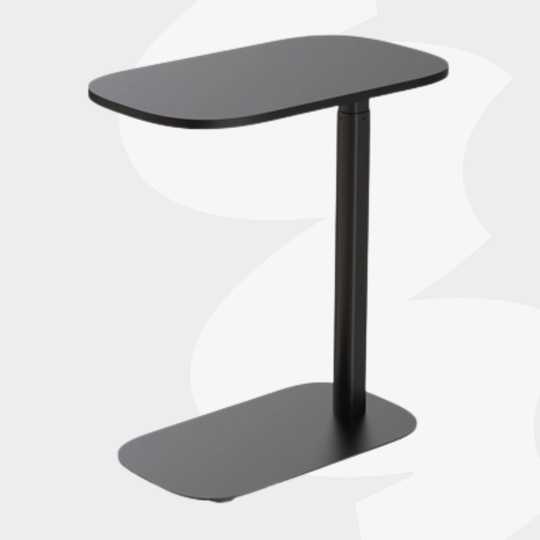 Stolik przyłóżkowy Spacetronik BUDDY 17 – gazowa regulacja, płaska podstawa