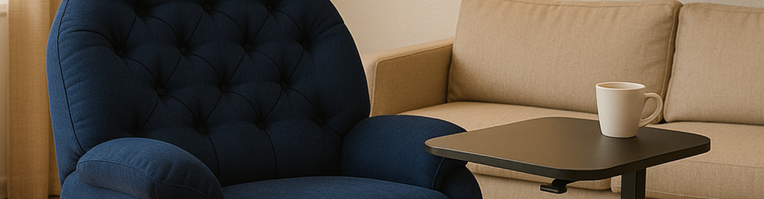 Zestaw: Fotel FLAX 04 elektryczny i stolik BUDDY 18