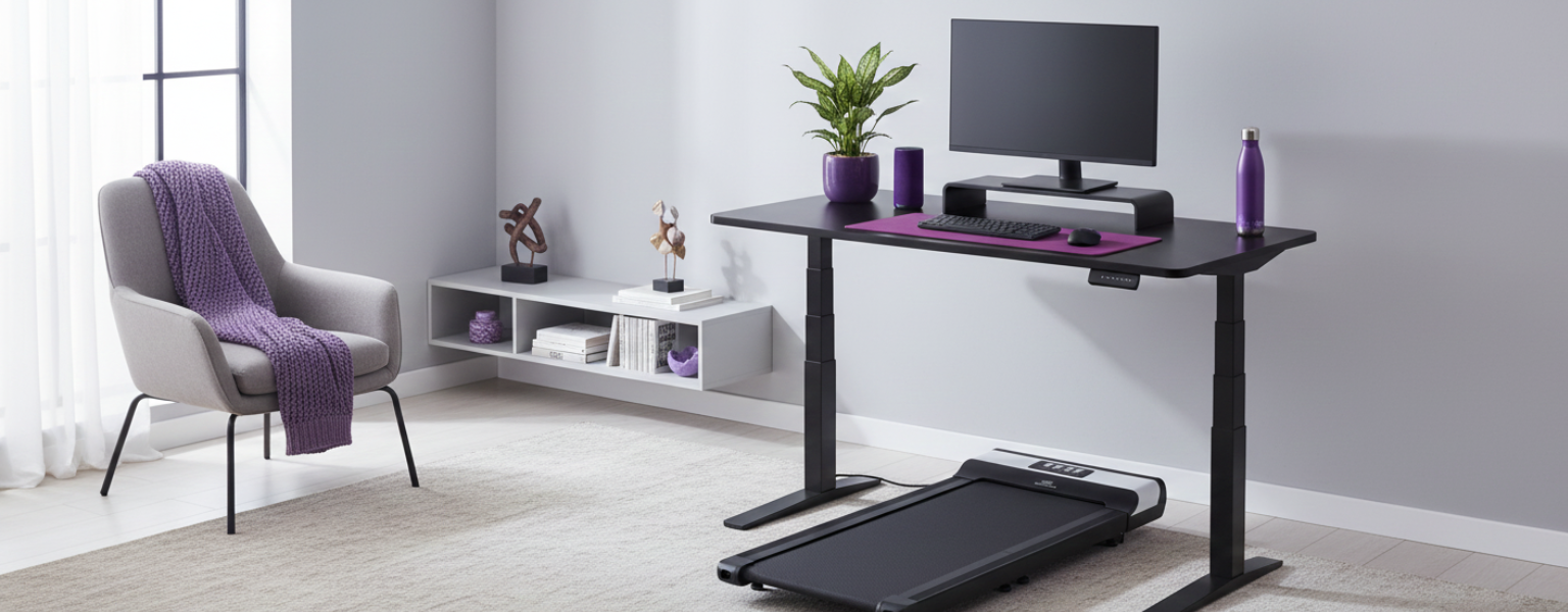 Ergonomiczne stanowisko pracy z bieżnią