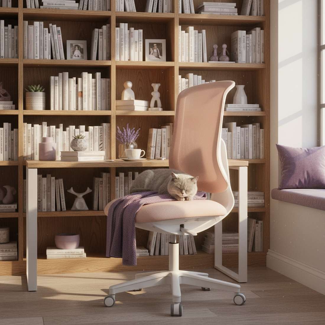 Fotel Ergonomiczny Spacetronik Retto Różowy