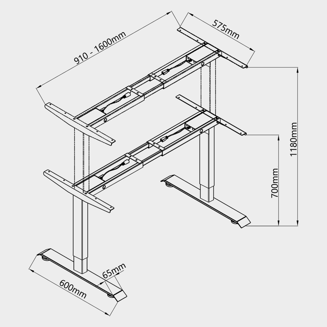 stelaż-biurka-elektrycznego-spacetronik-spe-218b-czarny-idealny-do-każdego-biura-i-domu-ergonomia-pracy-i-relaksu-rysunek-techniczny