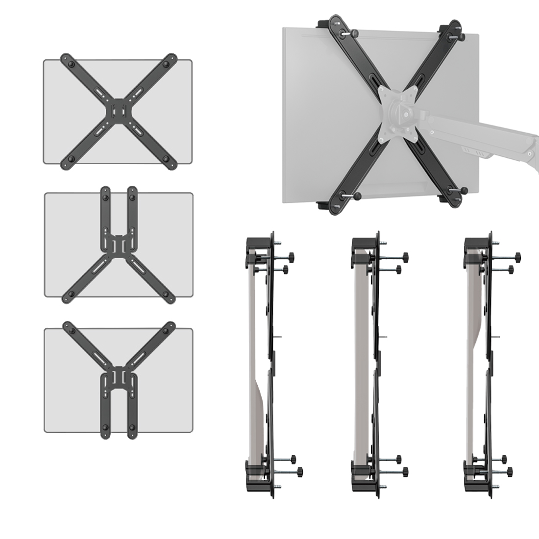 Adapter VESA Spacetronik SPP-031B niezachwiana stabilność