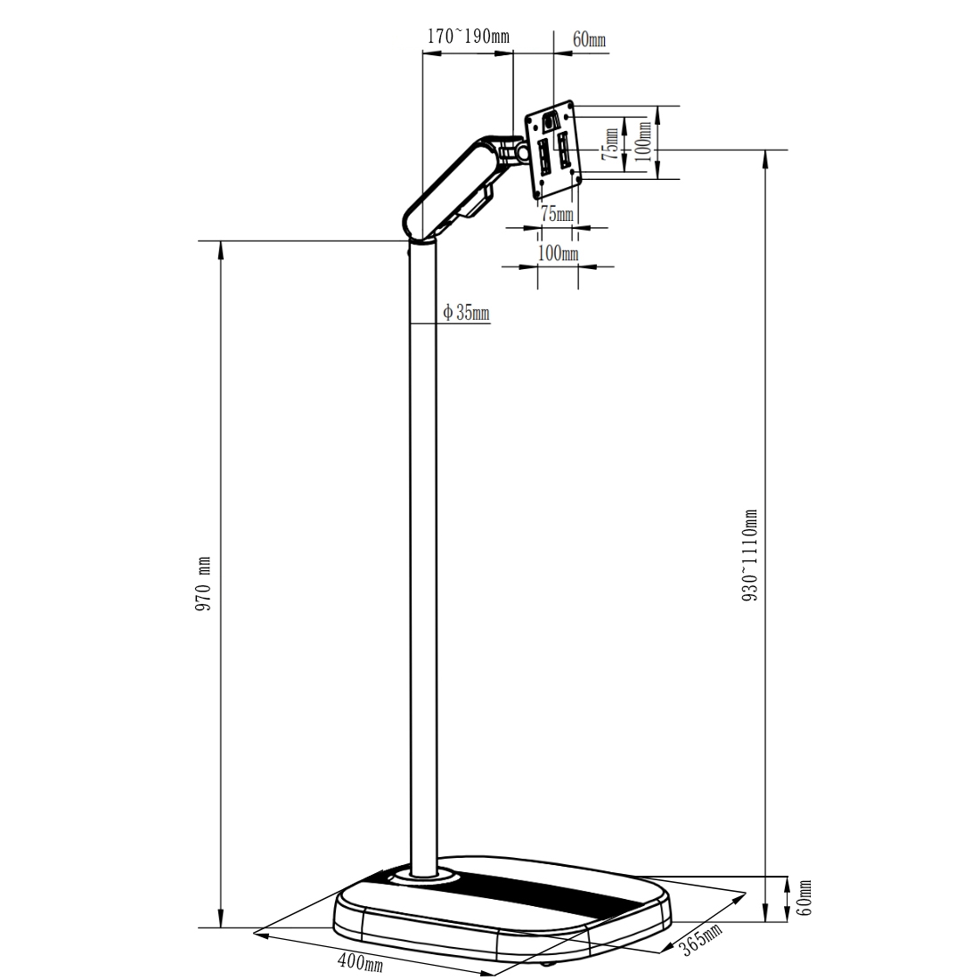 rysunek techniczny SPET03W