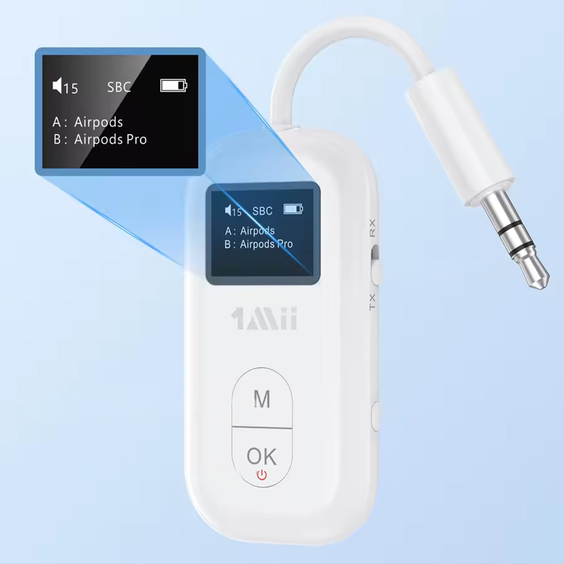 1Mii SafeFly Pro ekran OLED wyświetlacz stanu połączenia i baterii