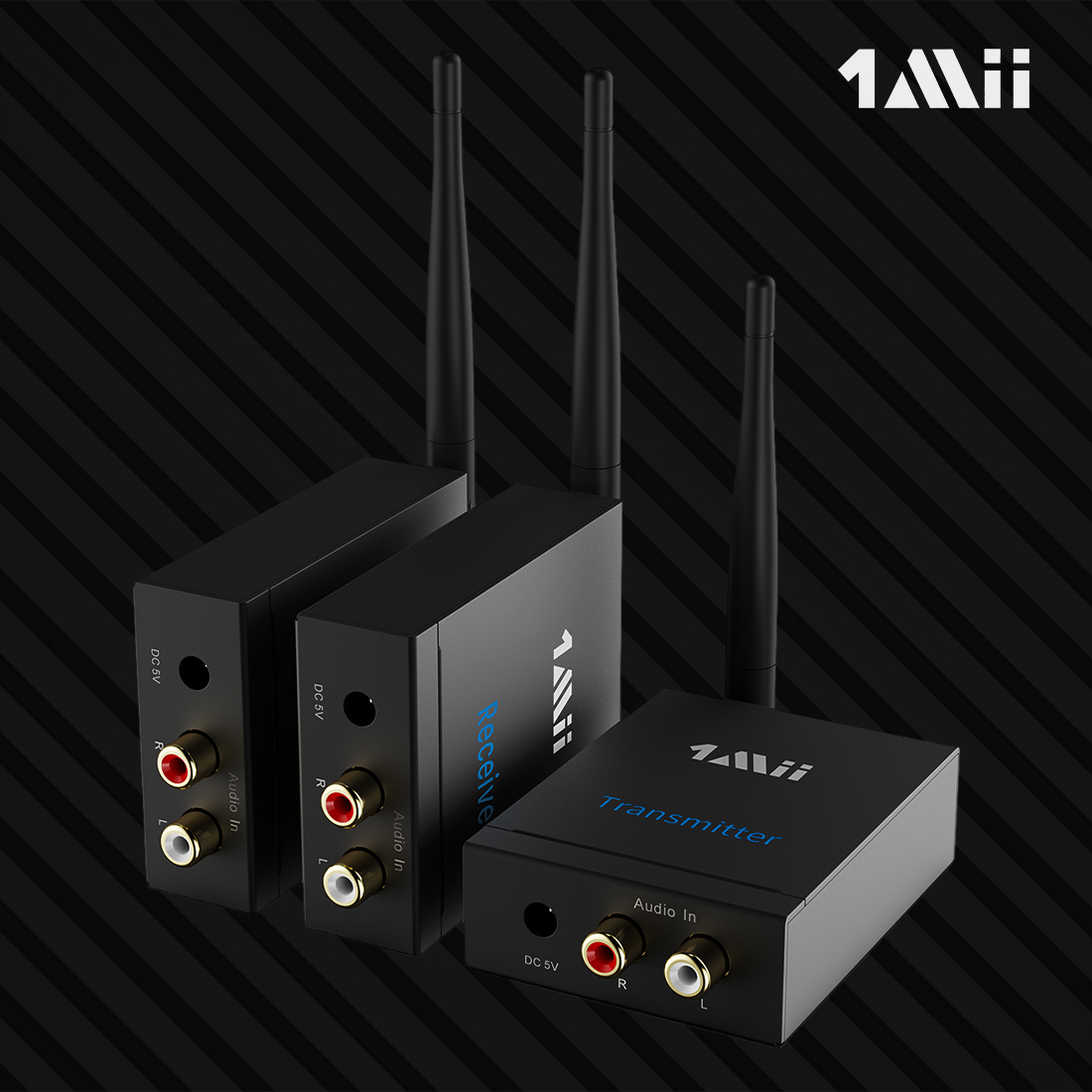 1Mii RT5066M nadajnik i odbiorniki audio z zasięgiem 100m