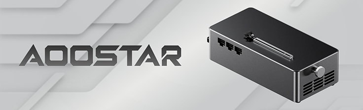 AOOSTAR AG02 eGPU Dock – kompaktowa stacja z wbudowanym zasilaczem 800 W i portami OCuLink oraz USB4