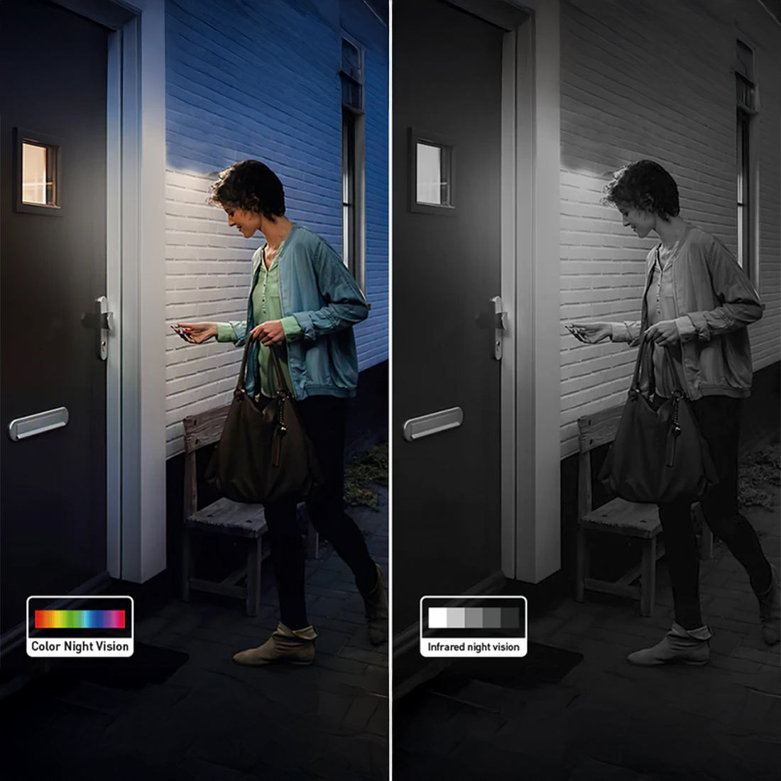 Aosu P1 SE kolorowy tryb nocny monitoring nocą